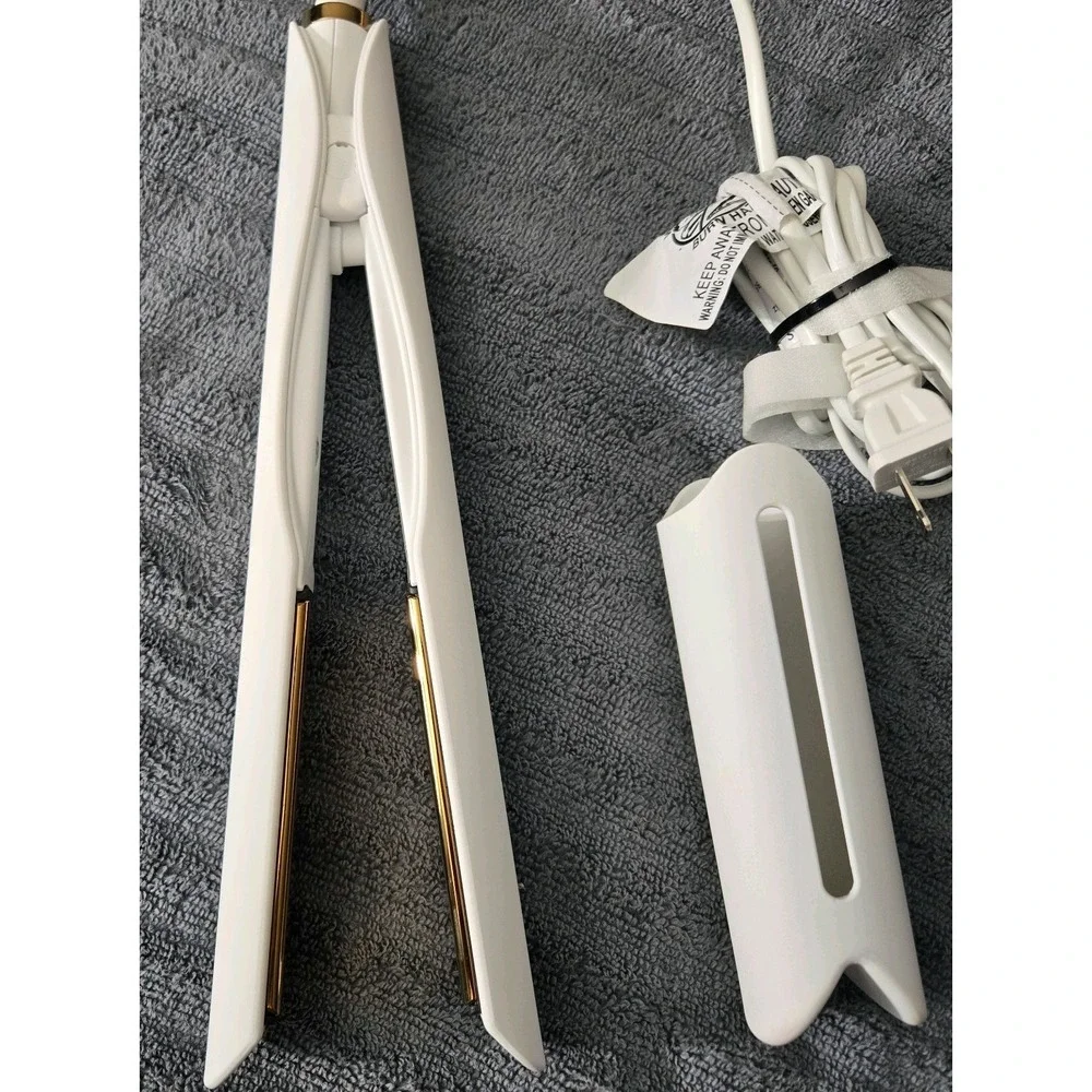 Kristin Ess Hair 3-In-One Flat Iron 1.25 Inch Hair Straightener White